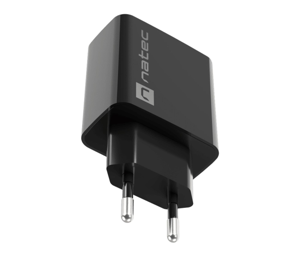 Natec RIBERA 1X USB-A + 1X USB-C 20W CZARNA - 1480409 - zdjęcie 3